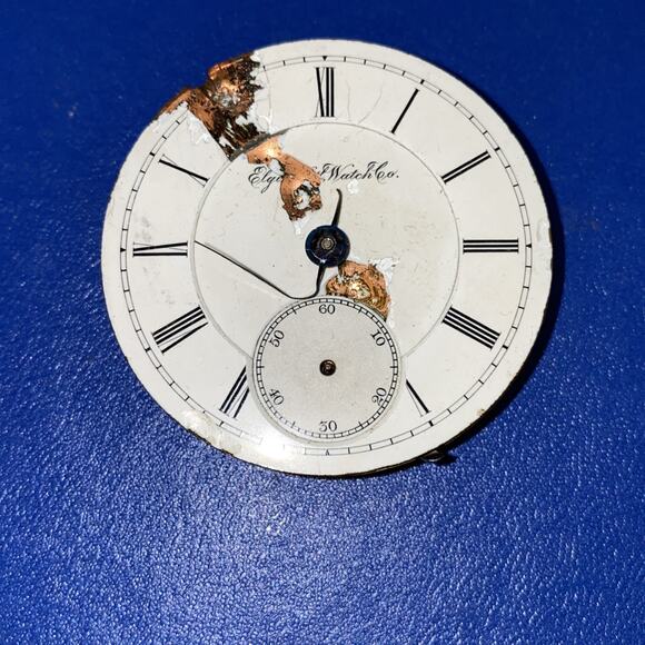 Elgin B.W. Raymond 17J Pocket Watch Movement 18s 1890s Parts Repair - Picture 3 of 3
